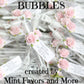 Wedding bubbles - silver and pale pink